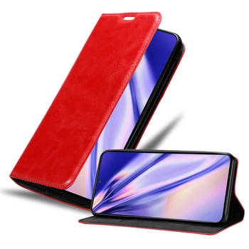 Cadorabo Hoesje geschikt voor Samsung Galaxy S22 PLUS in APPEL ROOD - Beschermhoes Case magnetische sluiting Cover