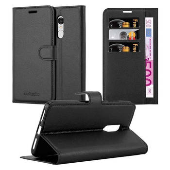 Cadorabo Hoesje geschikt voor Xiaomi RedMi NOTE 4 in PHANTOM ZWART - Beschermhoes Cover magnetische sluiting Case