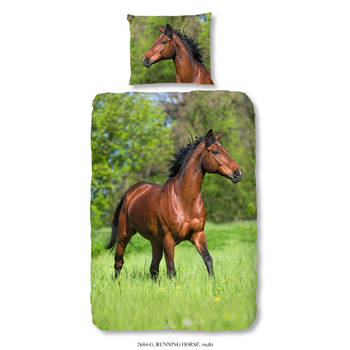 Kinder Dekbedovertrek Good Morning Katoen Running Horse - multi 140x200/220cm