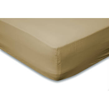 Eleganzzz Hoeslaken Jersey Katoen Stretch 35cm Hoge Hoek - zand 90x210/220 - 100x200