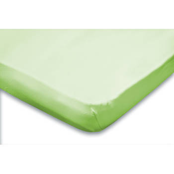 Eleganzzz Topper Hoeslaken Jersey Katoen Stretch - lime 140x210/220cm - 160x200cm