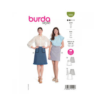 Burda 5930 Rok maat 34-44