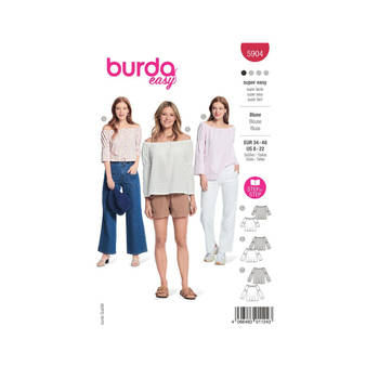 Burda 5904 Blouse maat 34-48