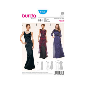 Burda 6866 Jurk 36-48