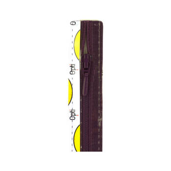 Opti 4800 S40 spiraalrits 4mm niet deelbaar 25 cm met druppeltrekker aubergine