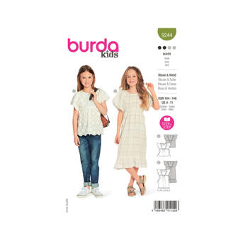 Burda 9244 Jurk/Blouse maat 104-146