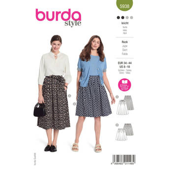 Burda 5938 Rok maat 34-44