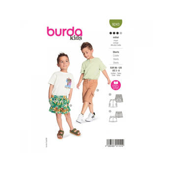 Burda 9243 Shorts maat 98-128