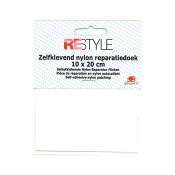 Restyle 015.79105 Reparatiedoek nylon 10 cm x 20 cm zelfklevend