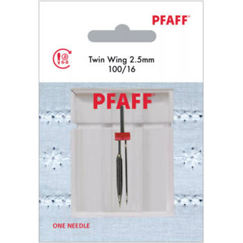 Pfaff Tweelingnaald Vleugel / 100 / 2.5 mm (1 stuk) Naalden