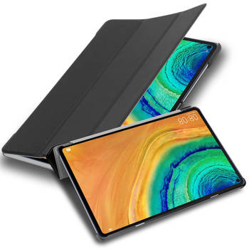 Cadorabo Tablet Hoesje geschikt voor Huawei MatePad PRO (10.8 inch) Case in SATIJN ZWART - Beschermhoes Cover Auto Wake
