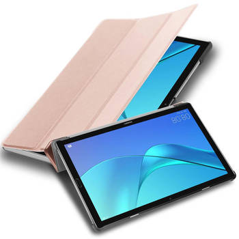 Cadorabo Tablet Hoesje geschikt voor Huawei MediaPad M5 LITE 10 (10.1 inch) Case in PASTEL ROZE GOUD - Beschermhoes