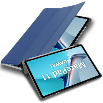 Cadorabo Tablet Hoesje geschikt voor Huawei MatePad 11 (10.95 inch) Case in JERSEY DONKER BLAUW - Beschermhoes Cover