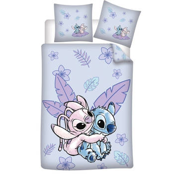 Disney Lilo & Stitch Dekbedovertrek, Angel - Eenpersoons - 140 x 200 / 65 x 65 cm - Katoen