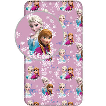 Disney Frozen Hoeslaken Shine - Eenpersoons - 90 x 200 cm - Katoen