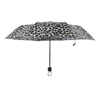 Ultieme Bescherming tegen Storm en Regen - Opvouwbare Paraplu - Beige & Zwart - 53x90cm - Lichtgewicht