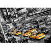 Fotobehang - Cabs Queue 366x254cm - Papierbehang