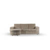 Giga Meubel - Hoekbank 3-Zits Vierkant - Ribstof Beige - 227x156x83cm - Tillia