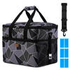 Packaway 4 Laags Geïsoleerde Koeltas - Lunchtas 40 liter - Abstract Zwart Grijs