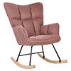 Beliani OULU - Schommelfauteuil-Roze-Polyester