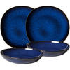 Villeroy & Boch Serviesset Lave - Blauw - 4-delig / 2 personen