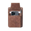 Holster - voor horeca portemonnee - digitaal order apparaat - leer - Cognac bruin