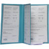 Autopapieren mapje - Compact - Leer - Turquoise