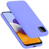 Cadorabo Hoesje geschikt voor Samsung Galaxy A22 5G Case in LIQUID LICHT PAARS - Beschermhoes TPU silicone Cover