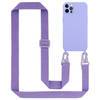 Cadorabo Mobiele telefoon ketting geschikt voor Apple iPhone 12 Apple iPhone 12 Pro Hoesje in LIQUID LICHT PAARS -