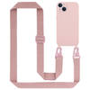 Cadorabo Mobiele telefoon ketting geschikt voor Apple iPhone 13 Hoesje in LIQUID ROZE - Silicone beschermhoes