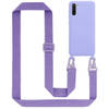 Cadorabo Mobiele telefoon ketting geschikt voor Samsung Galaxy NOTE 10 Hoesje in LIQUID LICHT PAARS - Silicone