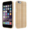 Cadorabo Hoesje geschikt voor Apple iPhone 6 PLUS / 6S PLUS in Brushed Goud - Beschermhoes Case Cover TPU silicone
