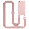 Cadorabo Mobiele telefoon ketting geschikt voor Apple iPhone 6 / 6S Hoesje in LIQUID ROZE - Silicone beschermhoes
