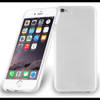 Cadorabo Hoesje geschikt voor Apple iPhone 6 / 6S in ZILVER - Beschermhoes TPU silicone Case Cover Brushed