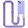 Cadorabo Mobiele telefoon ketting geschikt voor Apple iPhone 13 Hoesje in LIQUID LICHT PAARS - Silicone beschermhoes