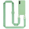 Cadorabo Mobiele telefoon ketting geschikt voor Samsung Galaxy NOTE 10 Hoesje in LIQUID LICHT GROEN - Silicone