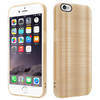 Cadorabo Hoesje geschikt voor Apple iPhone 6 / 6S in Brushed Goud - Beschermhoes Case Cover TPU silicone