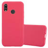 Cadorabo Hoesje geschikt voor Huawei P20 LITE 2018 / NOVA 3E in CANDY ROOD - Beschermhoes TPU silicone Case Cover