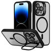 Cadorabo Hoesje geschikt voor Apple iPhone 13 PRO MAX Case in Zwart geschikt voor MagSafe met cameralensbescherming