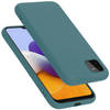 Cadorabo Hoesje geschikt voor Samsung Galaxy A22 5G Case in LIQUID GROEN - Beschermhoes TPU silicone Cover