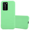 Cadorabo Hoesje geschikt voor Huawei P40 PRO / P40 PRO+ in CANDY PASTEL GROEN - Beschermhoes TPU silicone Case Cover