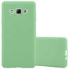 Cadorabo Hoesje geschikt voor Samsung Galaxy A7 2015 in CANDY PASTEL GROEN - Beschermhoes TPU silicone Case Cover