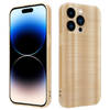 Cadorabo Hoesje geschikt voor Apple iPhone 14 PRO in Brushed Goud - Beschermhoes Case Cover TPU silicone