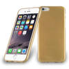 Cadorabo Hoesje geschikt voor Apple iPhone 6 / 6S in GOUD - Beschermhoes TPU silicone Case Cover Brushed