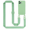 Cadorabo Mobiele telefoon ketting geschikt voor Apple iPhone 12 / 12 PRO Hoesje in LIQUID LICHT GROEN - Silicone