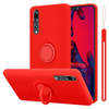 Cadorabo Hoesje geschikt voor Huawei P20 PRO / P20 PLUS in LIQUID ROOD - Beschermhoes van TPU silicone Case Cover met