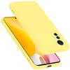 Cadorabo Hoesje geschikt voor Xiaomi 12 LITE Case in LIQUID GEEL - Beschermhoes TPU silicone Cover