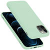 Cadorabo Hoesje geschikt voor Apple iPhone 12 PRO MAX Case in LIQUID LICHT GROEN - Beschermhoes TPU silicone Cover