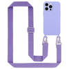 Cadorabo Mobiele telefoon ketting geschikt voor Apple iPhone 14 PRO Hoesje in LIQUID LICHT PAARS - Silicone beschermhoes