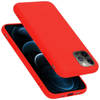 Cadorabo Hoesje geschikt voor Apple iPhone 13 PRO Case in LIQUID ROOD - Beschermhoes TPU silicone Cover